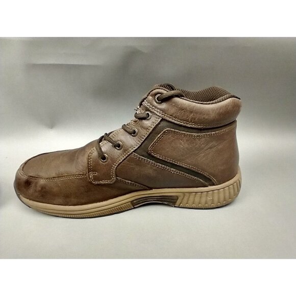 Orthofeet Highline 487 Mens 10 2E Wide Brown Boot Lace-Up Leather Comfort - Picture 11 of 16